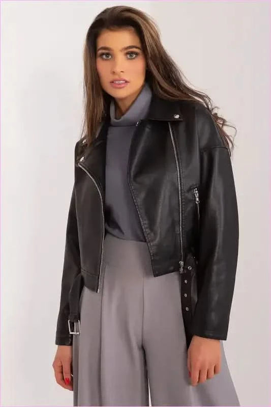 Ecological Leather Ramon Jacket Unique Style MBM black s