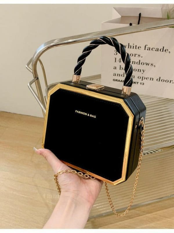 Fashionable Square Bag Stylish Chic Chain Crossbody