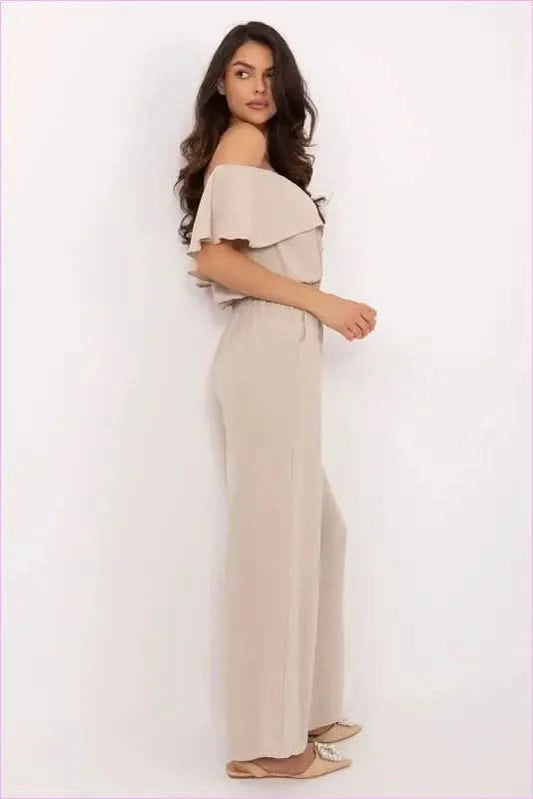 Feminine Jumpsuit Versatile Style Italy Moda
