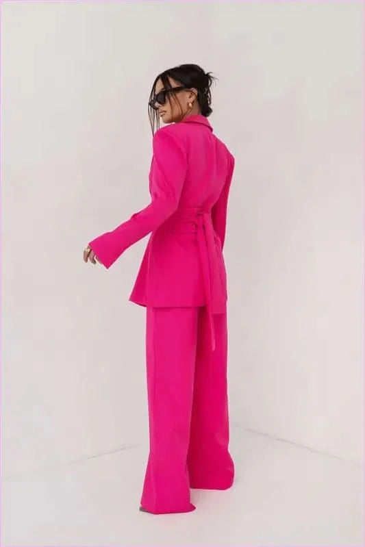 Fuchsia Suit Unique Style Women's Fashion LaBalancia