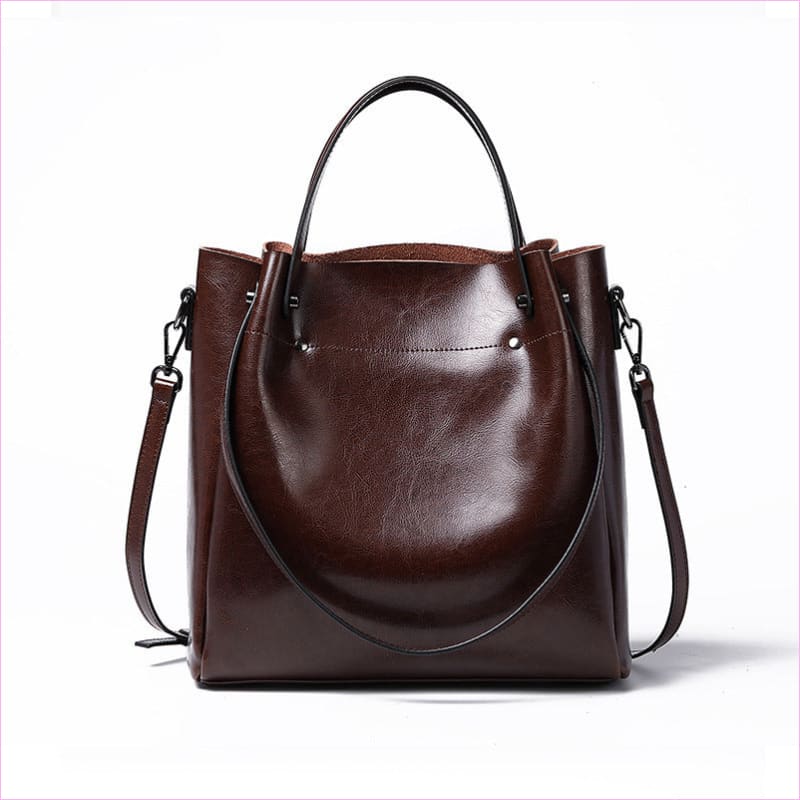 Ladies Genuine Leather Large Capacity Shoulder Bag