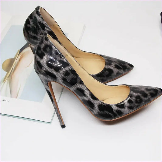 Animal Print Pointed Toe High Heel Shoes for Style