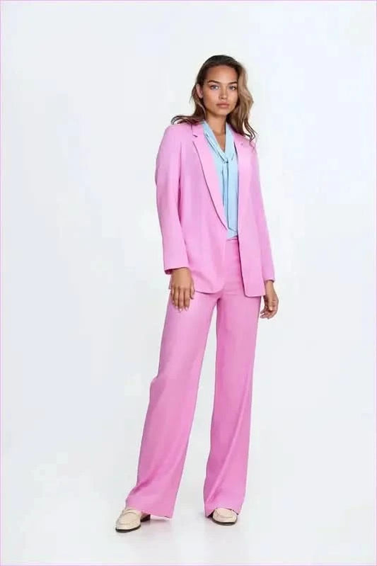 Linen Blend Silhouette Trousers Fashion Style Nife