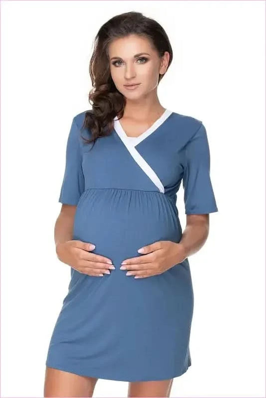 Maternity Nightgown Robe Set Unique Style Fashion PeeKaBoo