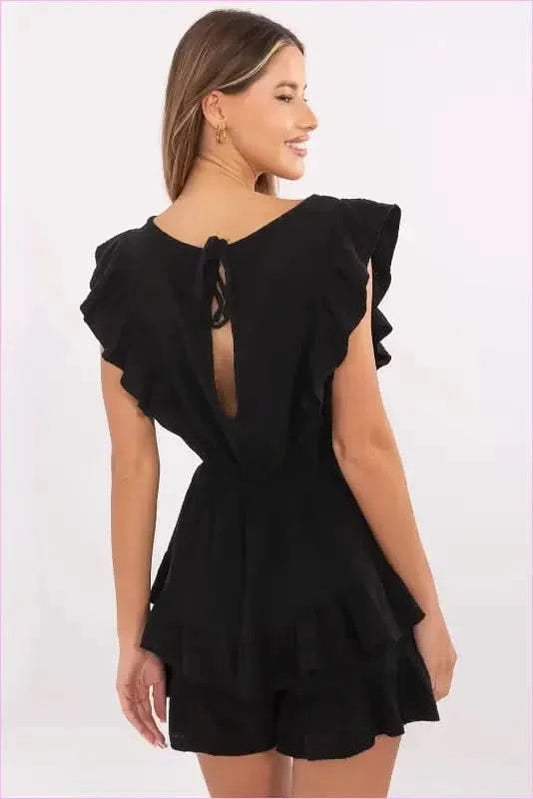Muslin Cotton Jumpsuit Unique Women's Fashion Style Italy Moda