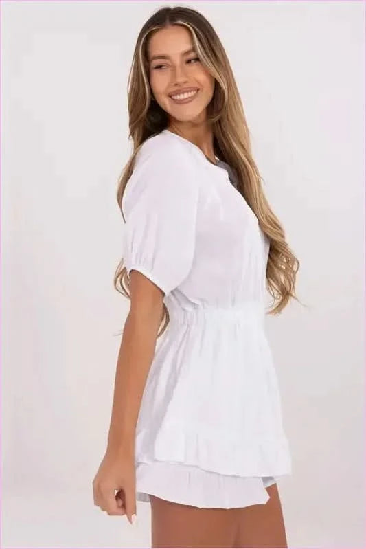 Muslin Jumpsuit Dress Unique Style Fashion Italy Moda