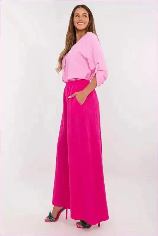 Muslin Trousers Cool Summer Style Italy Moda