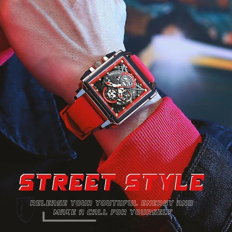 New Men’s Square Multifunction Chronograph 30M Waterproof