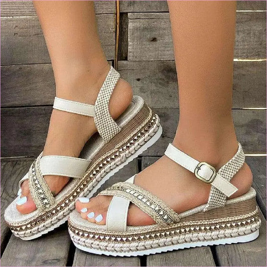 Women’s Open Toe Platform Sandals Comfortable & Stylish