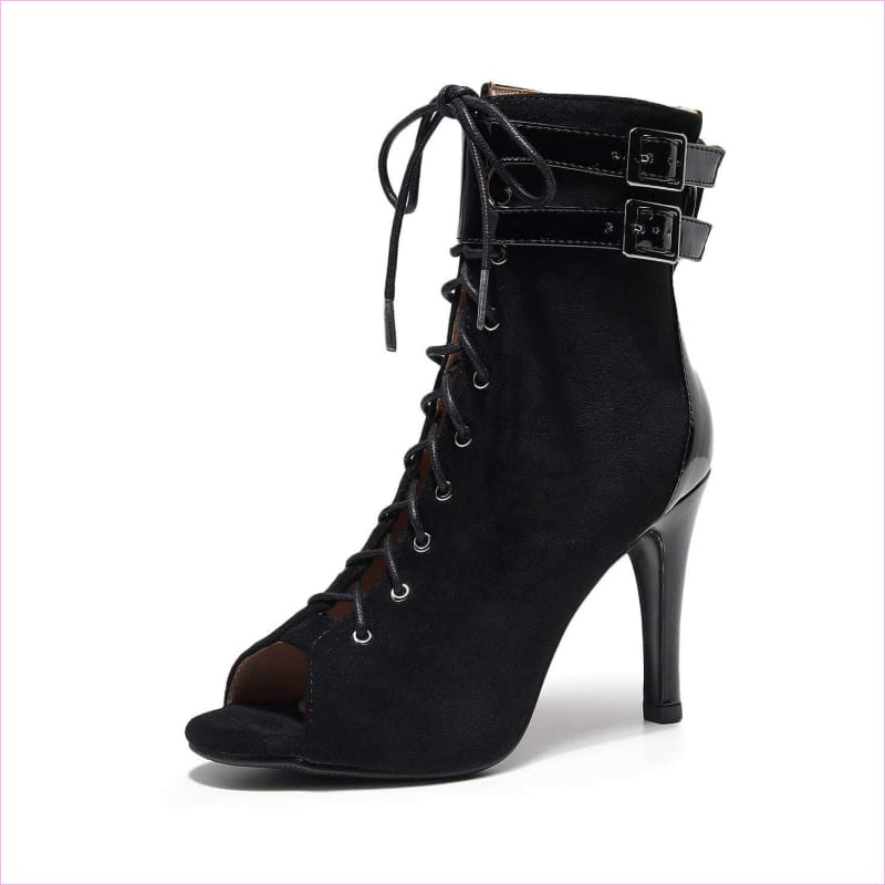 Pearlescent Multi Buckle Mesh High Heel Sandals for Fashion