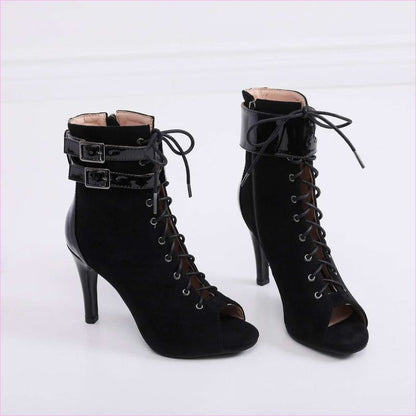 Pearlescent Multi Buckle Mesh High Heel Sandals for Fashion