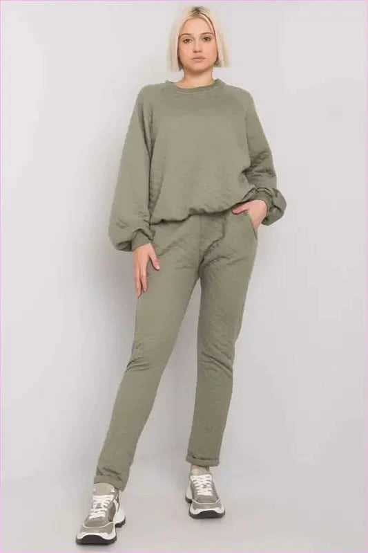 Quilted Tracksuit Unique Style Fashion Set - Pleasures and Sins
