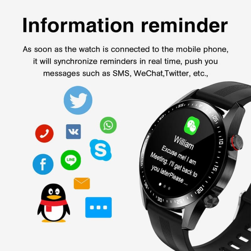Smart Watch Bluetooth Touch Screen Waterproof Android iOS
