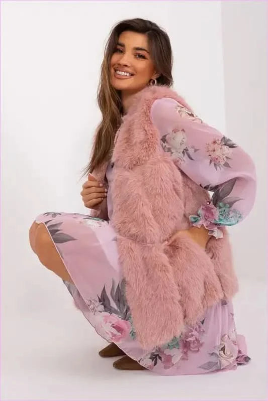 Soft Fur Vest Comfortable Wear Fashion Style AT