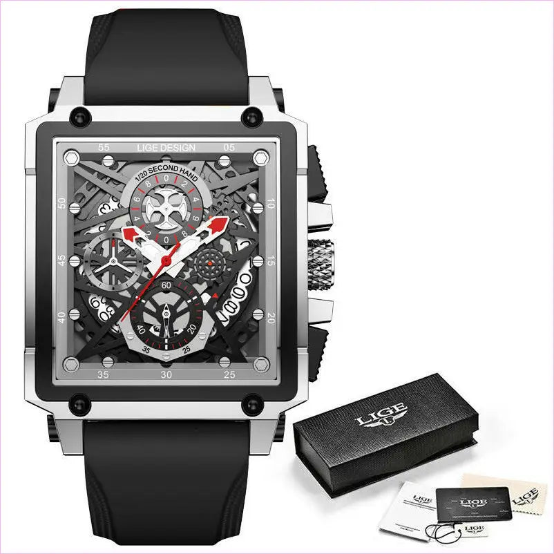 New Men’s Square Multifunction Chronograph 30M Waterproof