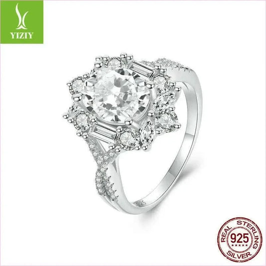 Super Flash Two Carat Moissanite Diamond Ring for Stunning Elegance - Pleasures and Sins