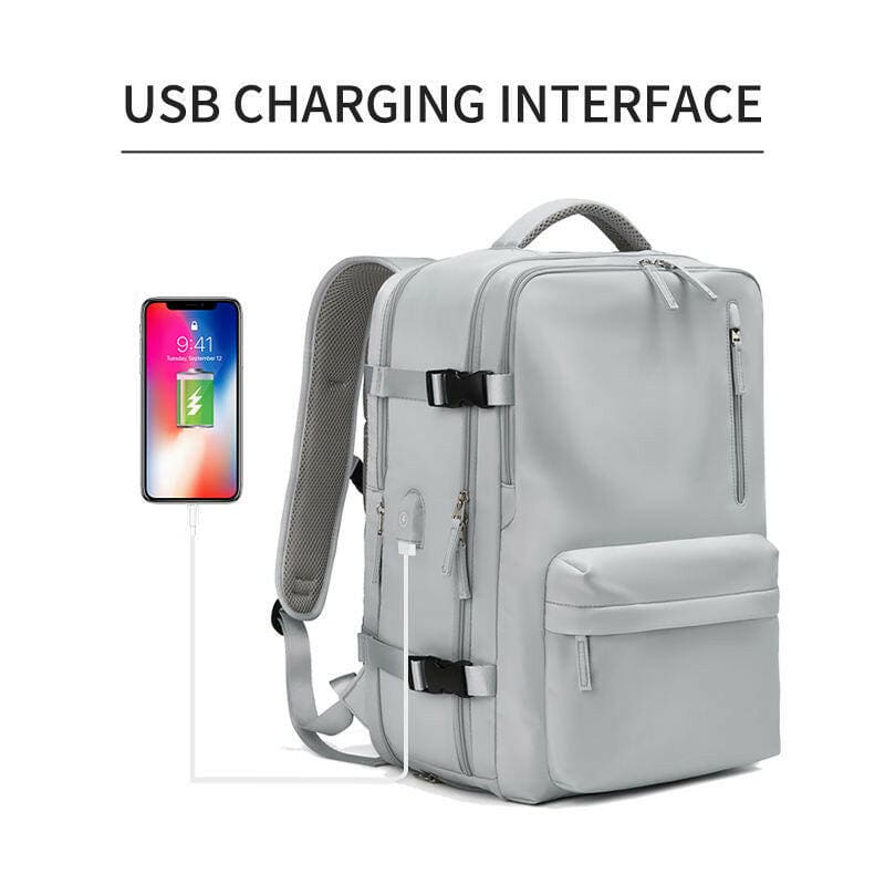 Waterproof 18 Inch Extendable Laptop School Backpacks With USB - Pleasures and Sins   Pleasures and Sins