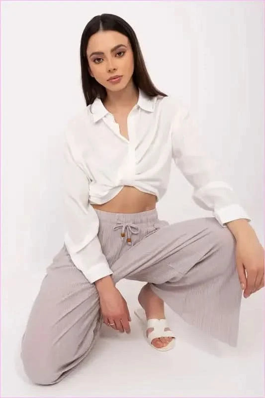 Womens Viscose Blend Fashion Trousers Sublevel